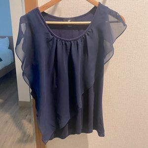 iZ BYER Navy Top
